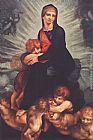 Madonna Canvas Paintings - Madonna and Child with Putti